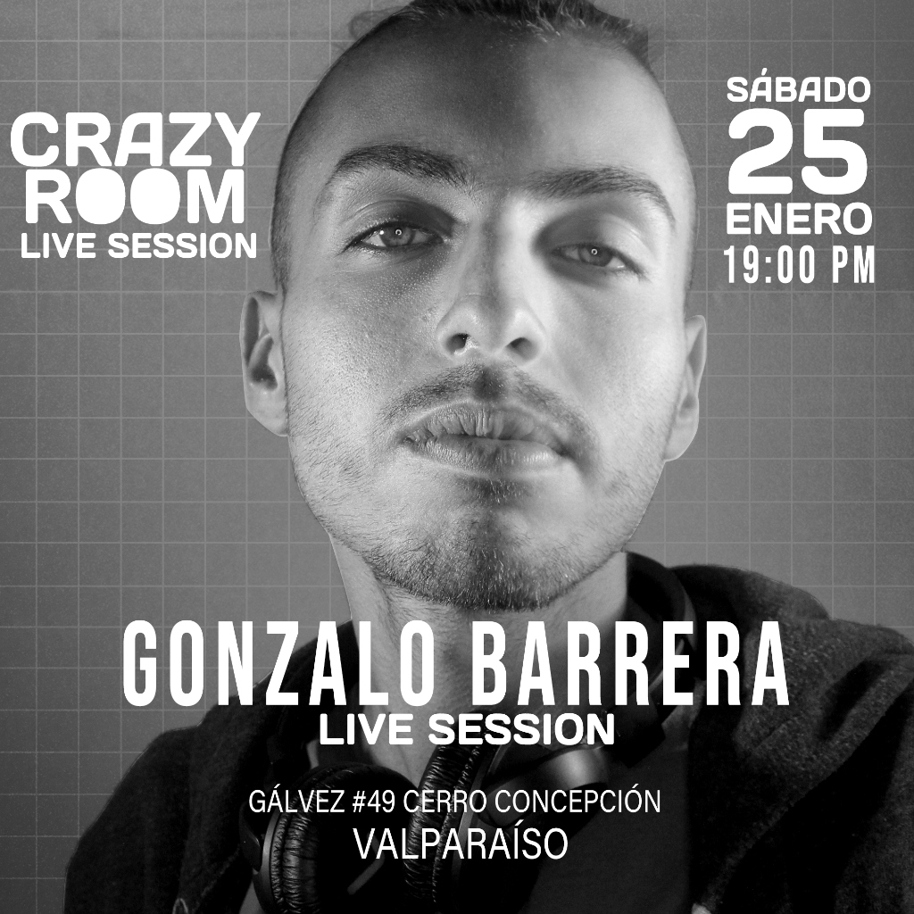 Flyer GONZALO BARRERA — CRAZY ROOM